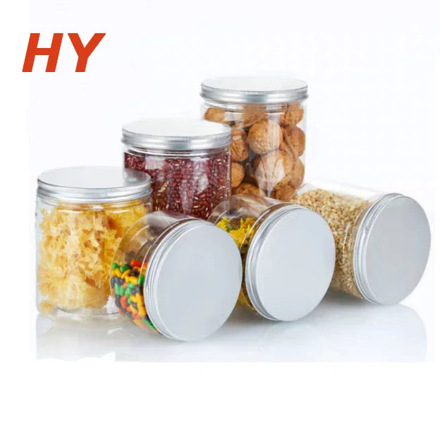 85*65mm 280ml Bulk Stock Food Grade Clear PET Plastic Food Container Candy Plastic Jar