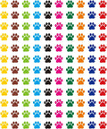 6000pcs Mini Dog Puppy Paw Print Stickers Kids Incentive Chart and Teacher Reward Planner Labels Office & School Supplies