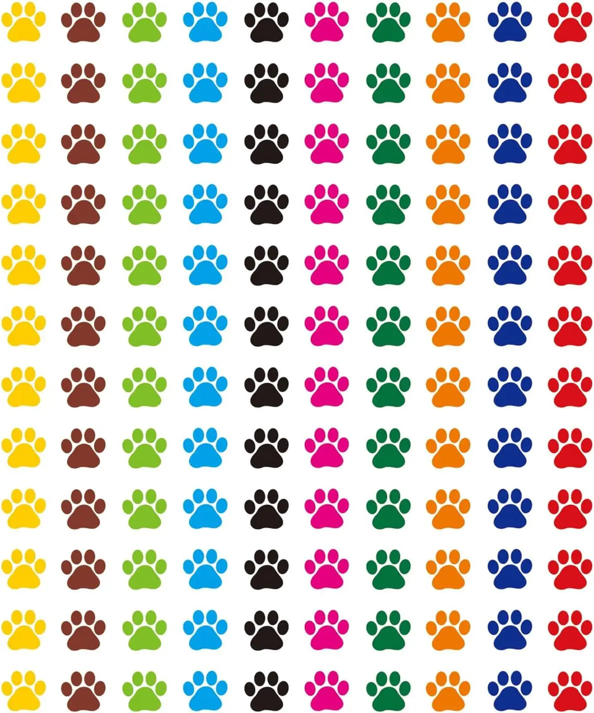 6000pcs Mini Dog Puppy Paw Print Stickers Kids Incentive Chart and Teacher Reward Planner Labels Office & School Supplies