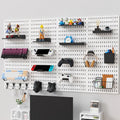 Wall Mounted Holders Multifunctional Perforated Board Easy-to-assemble Self-adhesive Wall Organizer Peg Board