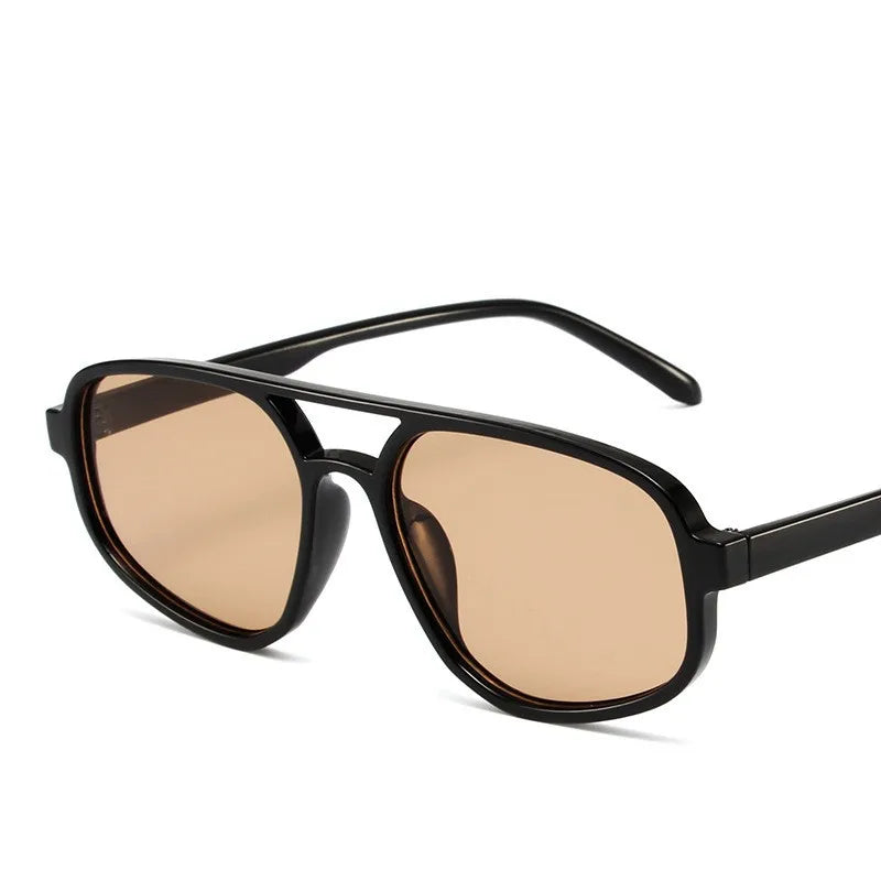 2022 New Vintage Classic Double Bridge Man Women Sunglasses Small Frame Uv400 Eyewear