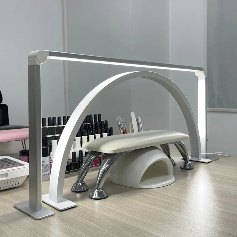 Luxury Folding Half square 3 Colors Adjustable Lights Table Lamps Led Moon Light Half Lamp for Eyelash Extensions and Nail