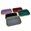 Wholesale graceful home decoration metal jewellery display dish jewelry showcase gemstone display tray