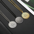 Latest 7 Archangels Sigil Charm Stainless Steel Necklaces Pentacle Magic Mascot Amulet Lucky Supernatural Talisman Necklace