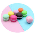 Kawaii Colorful Frosted Macarons Cake Resin Flatback Charms for DIY Jewelry Making Earring Pendant Doll House Miniature Food