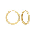 Trendy Chunky Thick Huggie 18k Gold Plated 925 Sterling Silver Hoop Earrings Circle Hypoallergenic Jewelry Gift