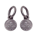 Custom Antique Design Jewelry Accessory Tags Zinc Alloy Necklace Metal Brand logo Keyring Charms for Bracelet Fitting