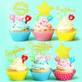 Congratulation Gold Acrylic Cupcake Toppers Cake Decorations for Graduation & Pregnancy Party Celebrate with Style!