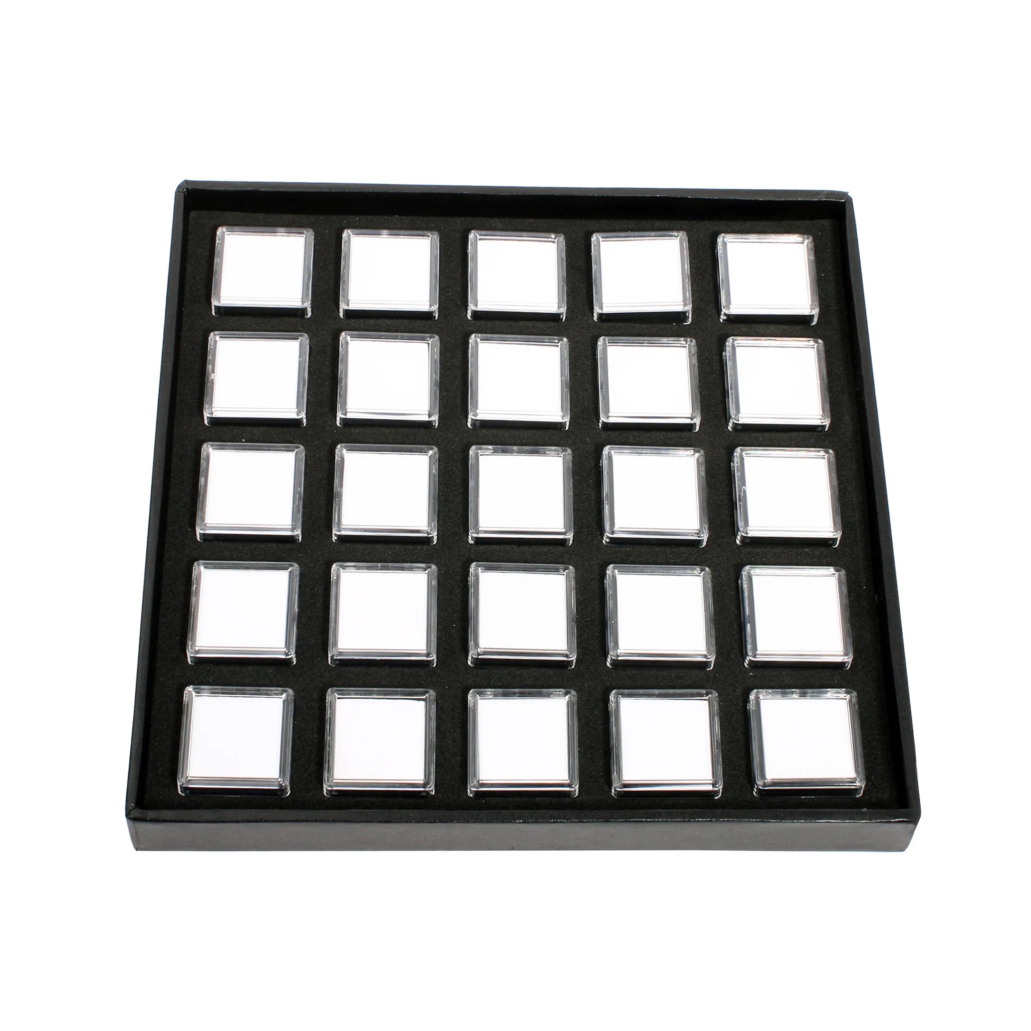 Top Quality Wholesale Gem Storage showcase Loose Gemstone Collection case with Mini Jar Small Diamond Display Box