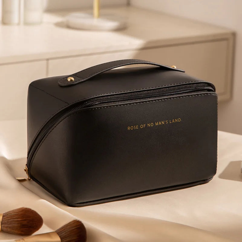 Wholesale Big Makeup Bag Capacity Waterproof Neon Cosmetic Bags Pouch Soft PU Cosmetic Bag for Women