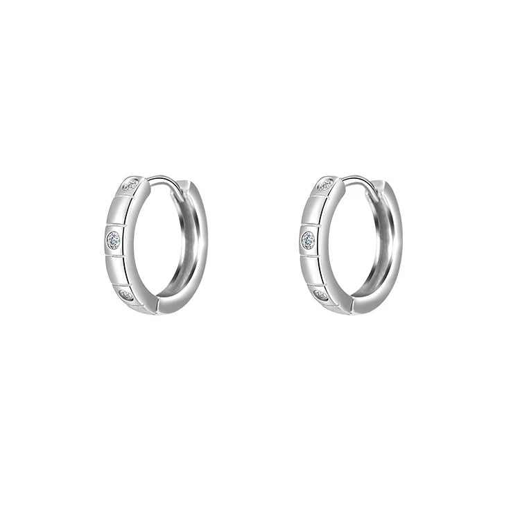 925 Sterling Silver Zircon Earrings Women's 2022 New Trendy Earrings Niche High-end Summer Stud Earrings