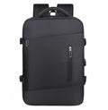Large Capacity Computer Backpack Black Laptop Lady Fashion Waterproof USB Charging Polyester Air Cushion Belt Business Backpack