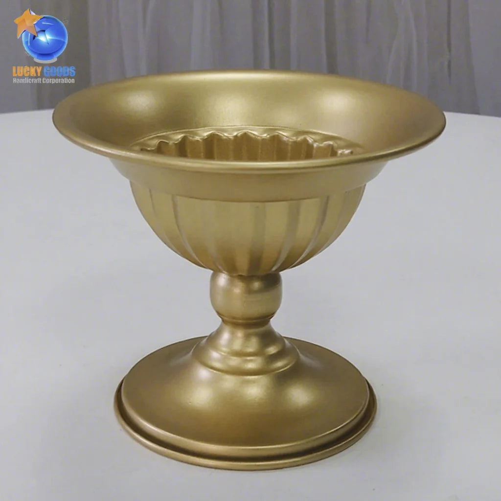 HJ220039 Mini Flower Stand Gold Metal Wedding Table Decoration Flower Stand