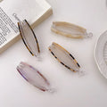 American Women Hair Accessories Fashion Acrylic Acetate Tortoise 10cm Banana Hair Clips