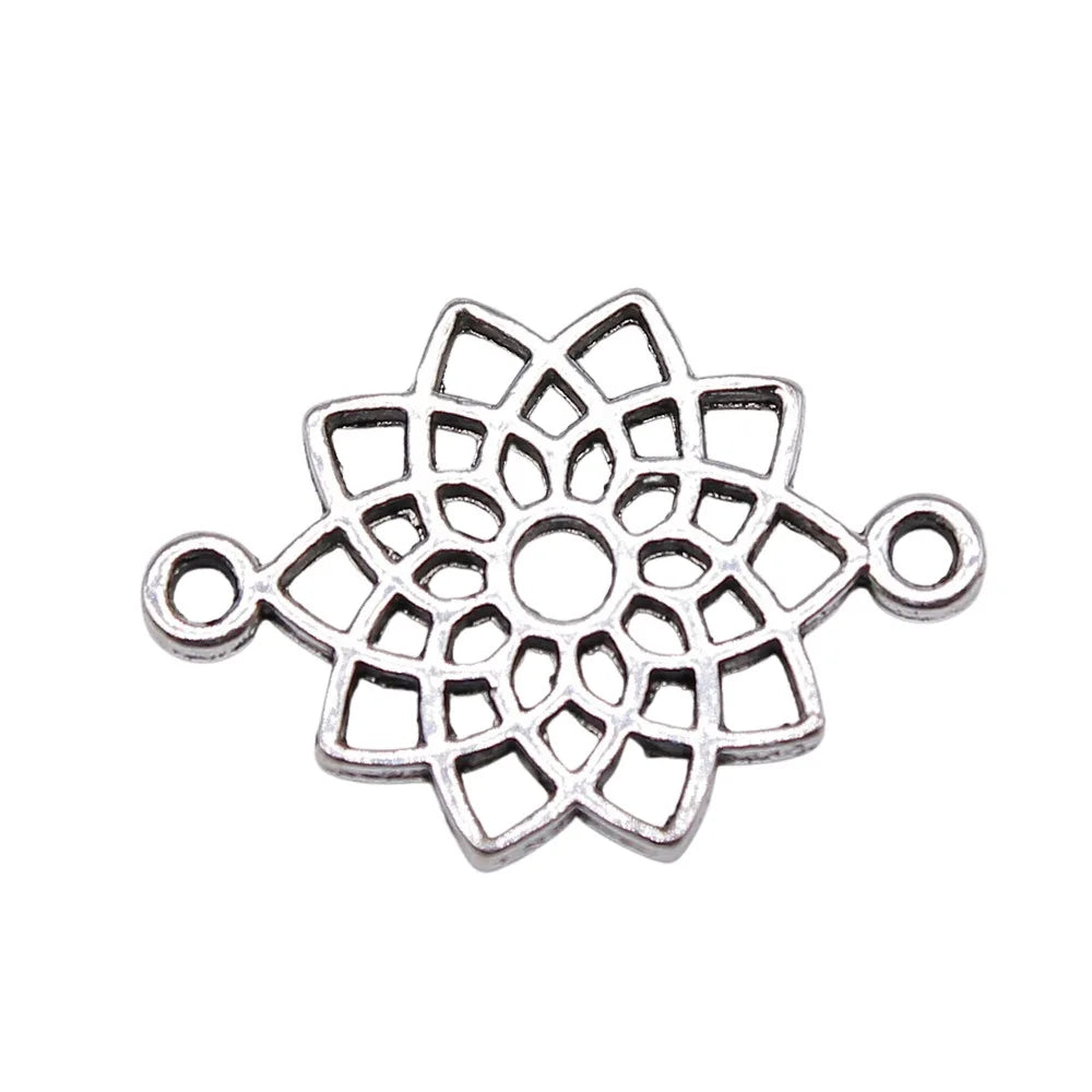 AA016494 Flower Charms for Children's Jewelry Pendant Findings for Necklace & Bracelet Making Mainly Made of Alloy
