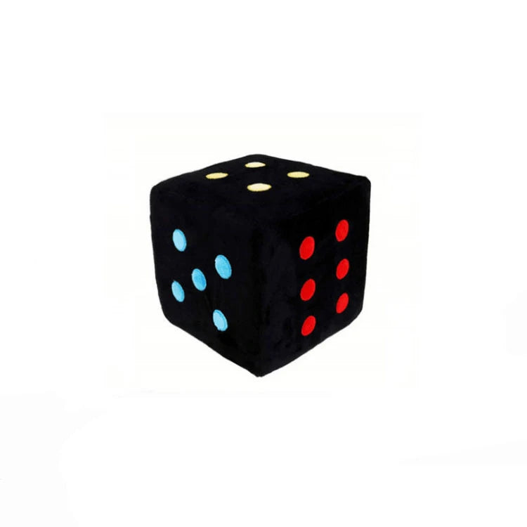 Embroidery Pattern Crystal Super Soft Cloth Dice Plush Toys Dog Interactive Can Be Added Logo Wholesale