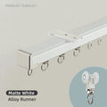 Modern Aluminum Outdoor Smooth Silent Heavy Duty Easy Installation Curtain Rails Reusable Light Leakage Code Curtain Track