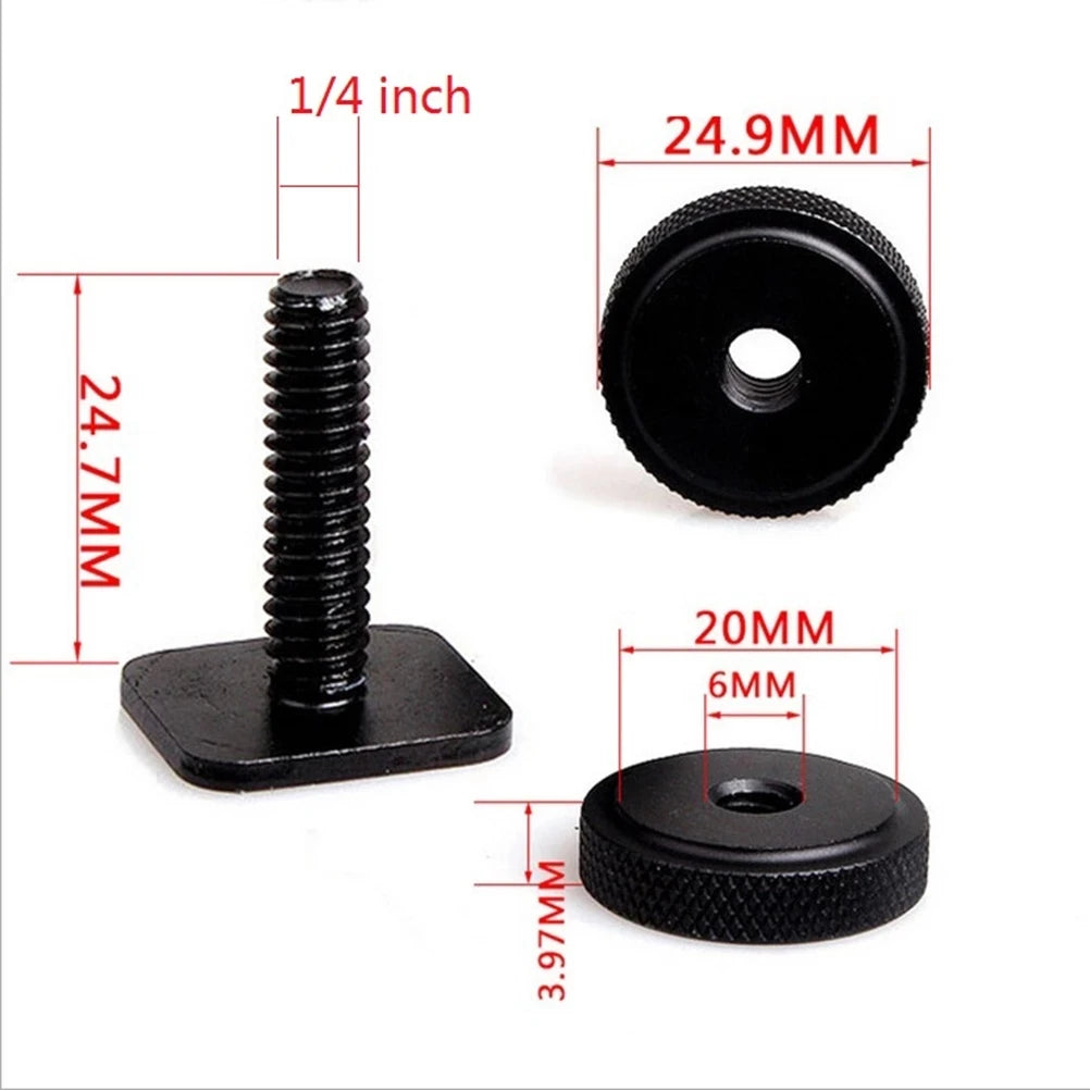 Used to Secure Tripod Heads on Legs Mini Screw Pinhole Camera 1/4 Inch Threaded Stud Tripod Screw Adapter Screw Camera