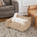 Eco-Friendly Solid Pattern Cats and Dogs Universal Winter Pet Nest Striped Style Plush Sofa Nest Made From Durable Cloth
