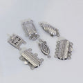 Stainless Steel Necklace Connection Buckle Accessories Women Fish square Necklace Chain Buckle Bracelet Making Jewelry Material