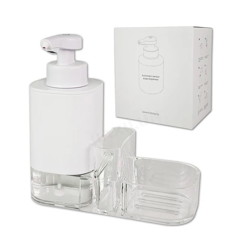 2024 Wholesale Acrylic Automatic Soap Dispenser Touchless Automatic Soap Dispenser with Sensor Kitchen  Foam Soap Dispenser