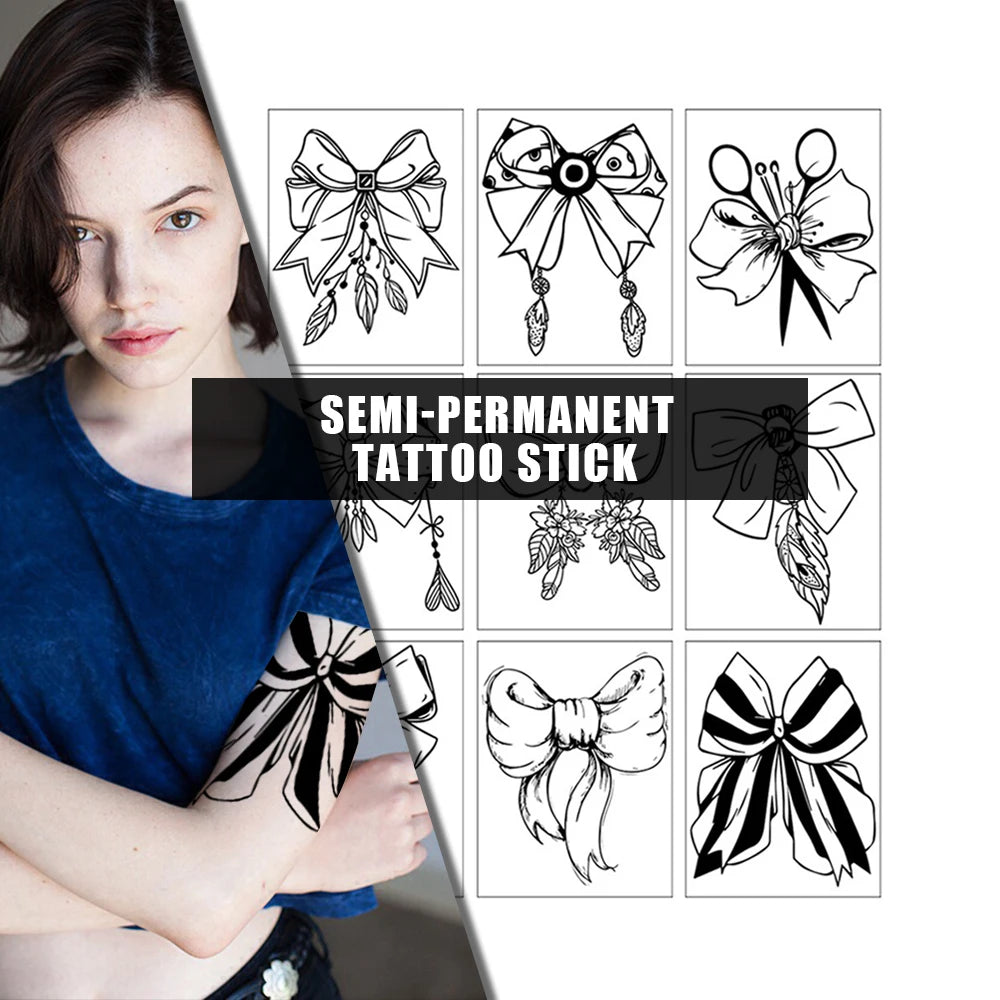 WMB046-054 butterfly Temporary Tattoos Last 15 Days Gardenia Ink Semi Permanent Tattoo Sticker