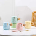 Solhui Factory Direct Sale Cheap Creativity Customized logo  Macaron Ceramic Water  Milk Coffee Cup