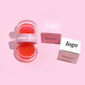 Moisturizing Strawberry Lip Balm and Sugar Scrub Private Label Cruelty Free Vegan Ovenight Sleeping Collagen Lip Mask