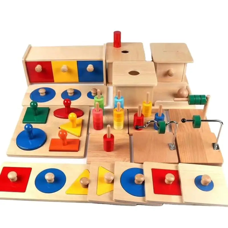 Sensorial Classroom Teaching Aids Wooden Montessori Materials for Toddler Educational Equipment Wood Toys