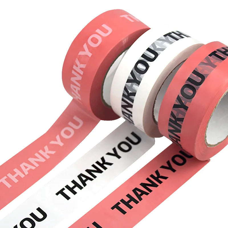 Custom Packing Tape Strong Adhesive Printed Tape Roll Printed Adhesive  THANK YOU Tape