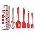 5 Pieces in 1 Set Cooking Tools Kitchenware Soft Silicone Kitchen Tools Utensil Set Kitchen Accessories