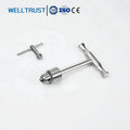 Veterinary High Quality Stainless Steel Manual T Handle Bone Drill with Jacobs Chuck and Key for Orthopedic Procedures