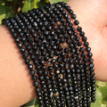 Wholesale Faceted Black Stripes Agates Onyx Stone Beads 2/3/4mm Loose Beads for Jewelry Making DIY