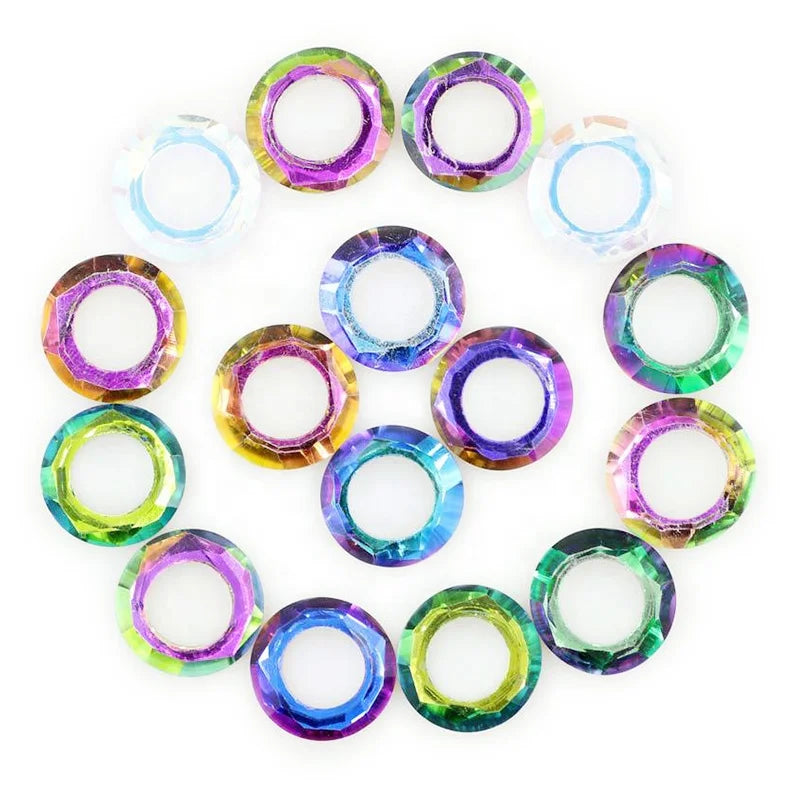 Wholesale 3D Hollow round Crystal Glass with Loose Rhinestones for Jewelry Making for Creative Expressions