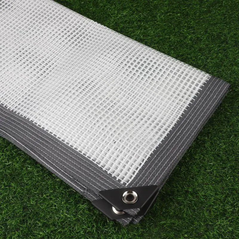 3mx3m 0.3mm 180g Transparent PE Durable Clear Grid Film Garden Yard Plant Cover Camping Waterproof Cloth