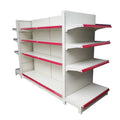 Xingye Factory Custom Size Color Pharmacy Shelves Supermarket Shelves 3 Sided Gondola Shelving