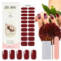 Huizi Factory Supplier New Designs Semi Cured Custom Gel Nail Polish Sticker Wraps