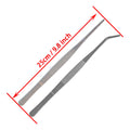 25cm 9.9 Inch Insect Tweezers Stainless Steel Reptile Tweezers Curved for Lizaards Gecko Spider Tarantula