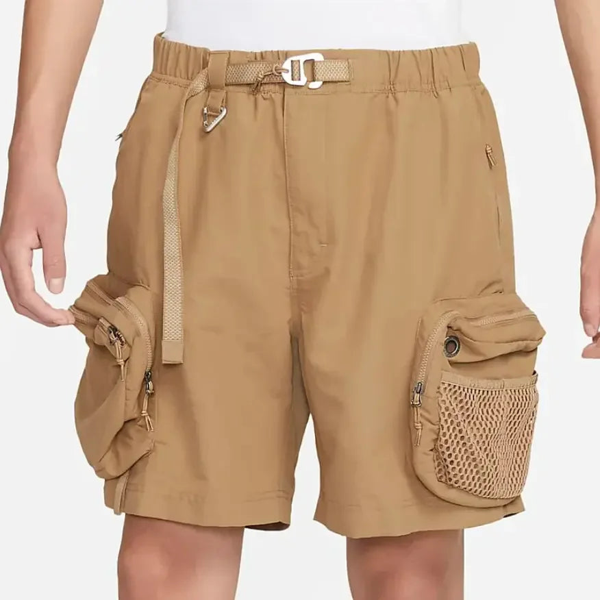 High Quality Men's Summer Gym Shorts Zipper Pockets Printed Nylon Polyester Camouflage Knitted Cotton Light Techniques Training