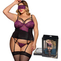 Low Moq Box Package Wholesale in Stock Plus Size Stripper Clothes Lingerie Set Women Exotic With Eye Mask