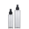 Hot Sale PET 100ml 200ml Frosted Plastic Spray Bottle Flat Shoulder Toner Bottle With Pump