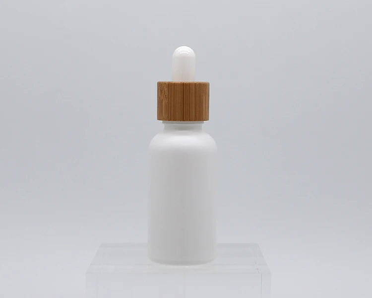 New Arrival Pink STOCK Glass Bottle Essential Oil Serum Dropper Bottle Flat Shoulder 30ml Customized Dropper Bottle
