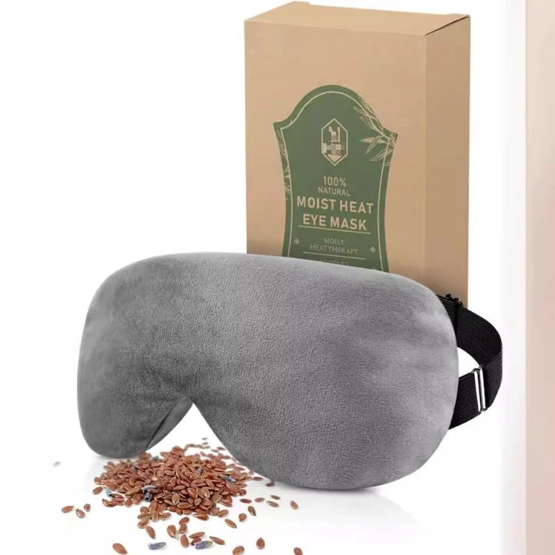 Custom Link Weighted Eye Mask Lavender Flax Seed Filled Hot Compress Eye Mask Crystal ultra Soft Microwave Heating Eye Mask