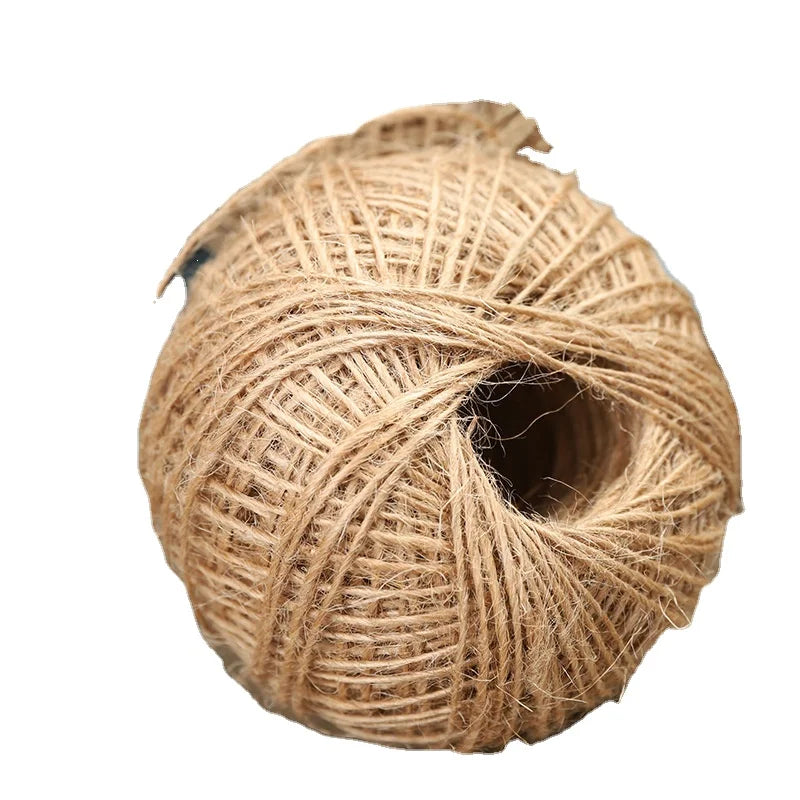 Nature Hemp Twine Cord Jute String Rope Burlap Parcel Twine 2MM Jute String Gardening Sisal Rope 3PLY Jute Twine String