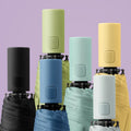 Sunscreen Anti UV Three-fold Rain Sun Dual Umbrella OEM
