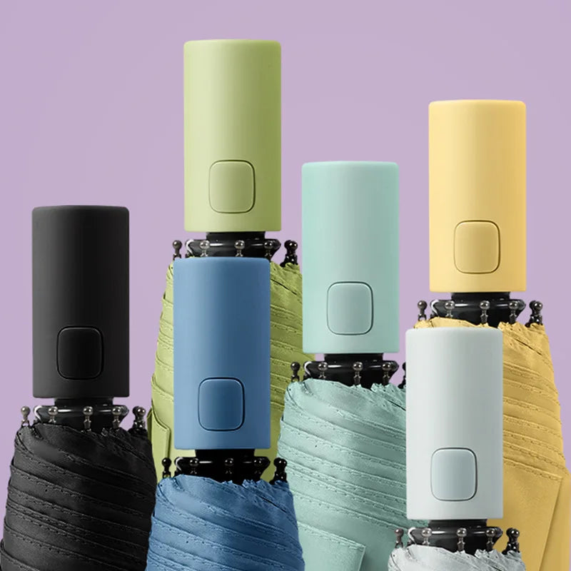 Sunscreen Anti UV Three-fold Rain Sun Dual Umbrella OEM