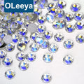 Oleeya Hot Sale SS3-SS34 Moonlight Non Hot Fix Rhinestone Crystal Stone Glass Rhinestone for Nails Dress Jewelry