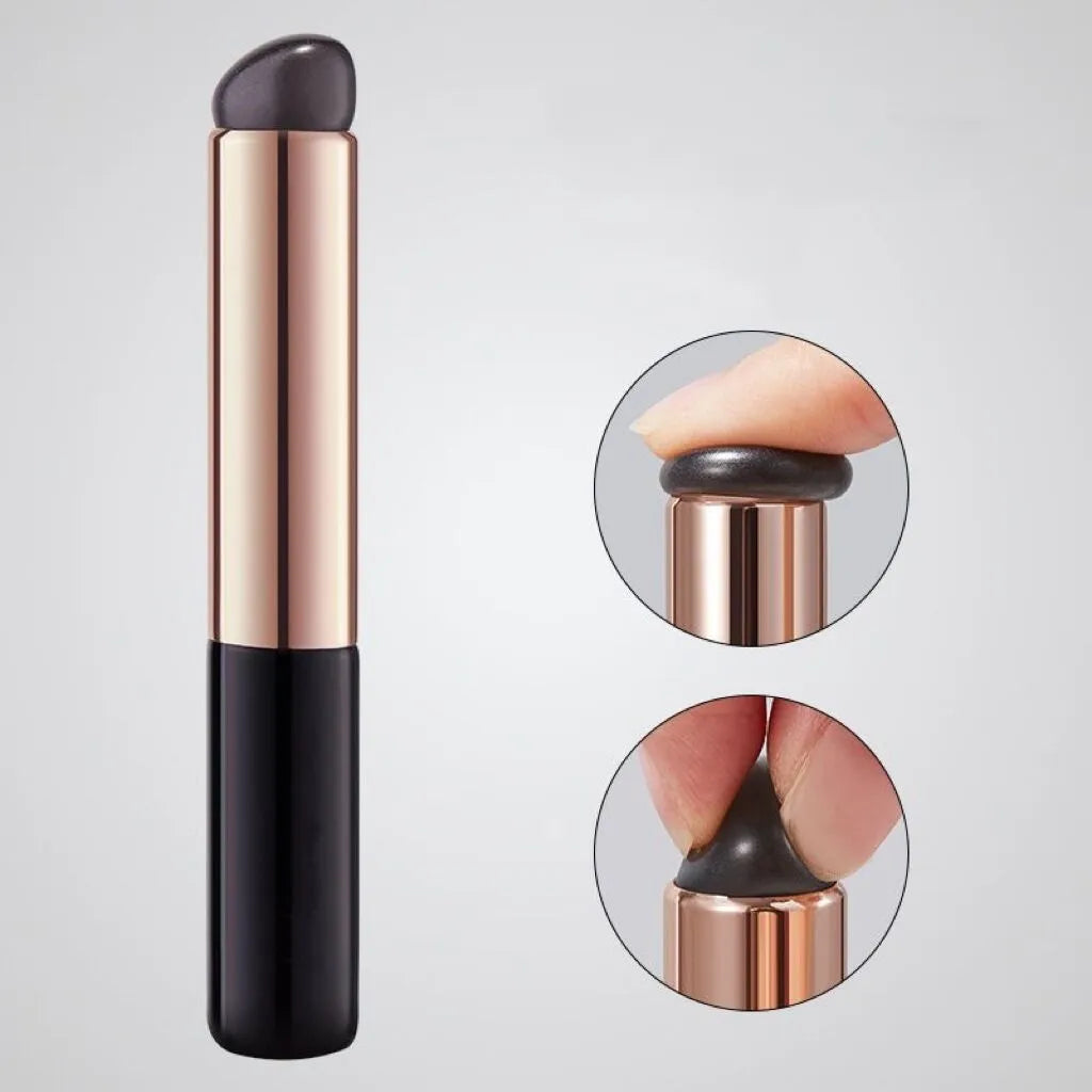 Multi-Function Lipstick Lip Makeup Brush Round Head Silicone Lip Brush Lipstick Matte Smudge Makeup