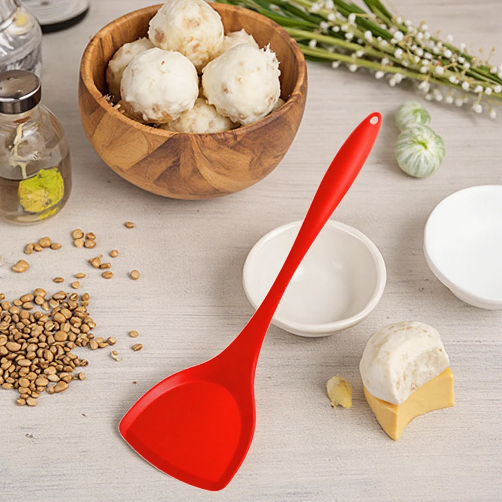 Non Stick Spatula Heat Resistant Kitchen Nylon Silicone Cooking Silicon Spatula Easy to Clean  Kitchen Accessories