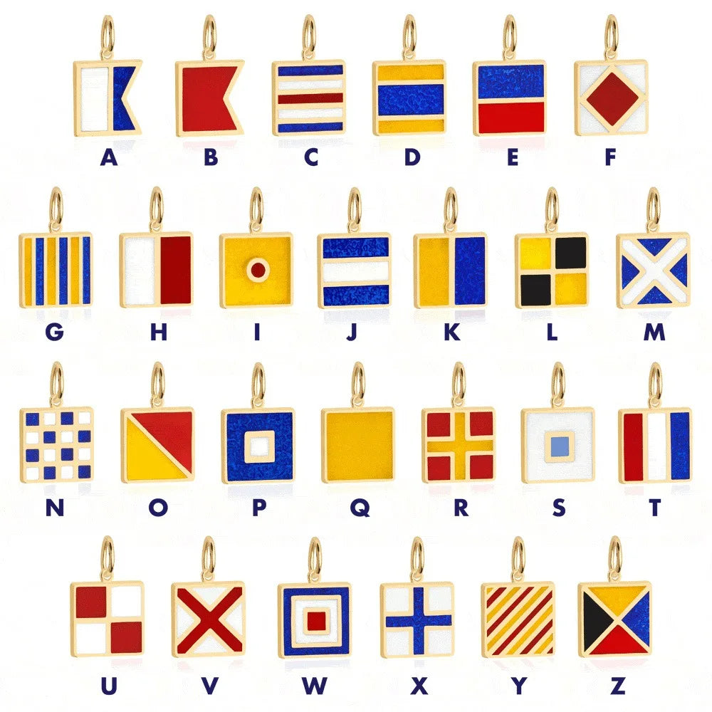 Hot Sell DIY Electroplated Copper Geometric Shape Jewelry Accessories Flag Shape Pendant Charm for Necklace Making